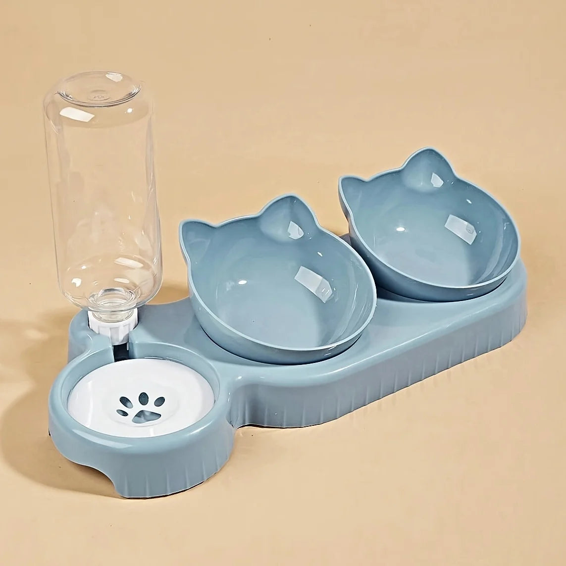 Set 3 en 1 Nubepets – Cuencos y Dispensador para Mascotas