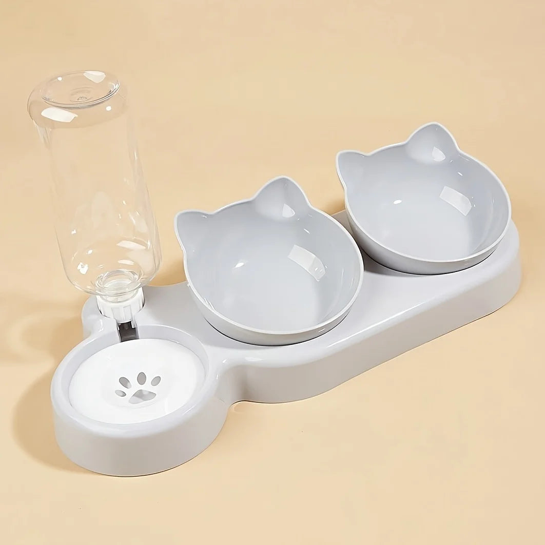Set 3 en 1 Nubepets – Cuencos y Dispensador para Mascotas