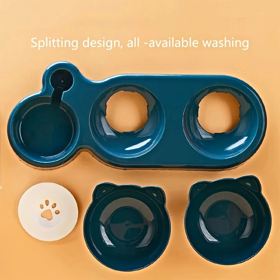 Set 3 en 1 Nubepets – Cuencos y Dispensador para Mascotas