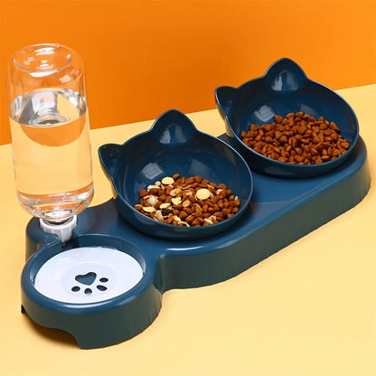 Set 3 en 1 Nubepets – Cuencos y Dispensador para Mascotas